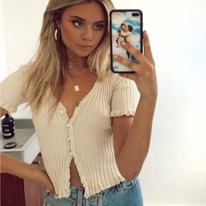 Zahira top in beige from Princess Polly